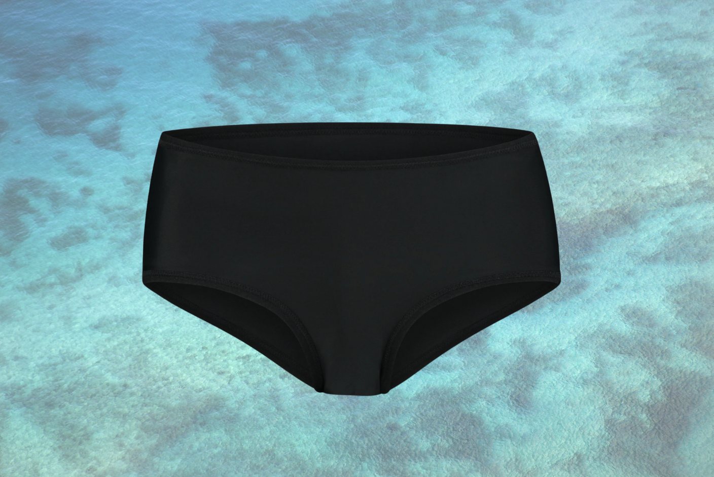 Black bikini bottom