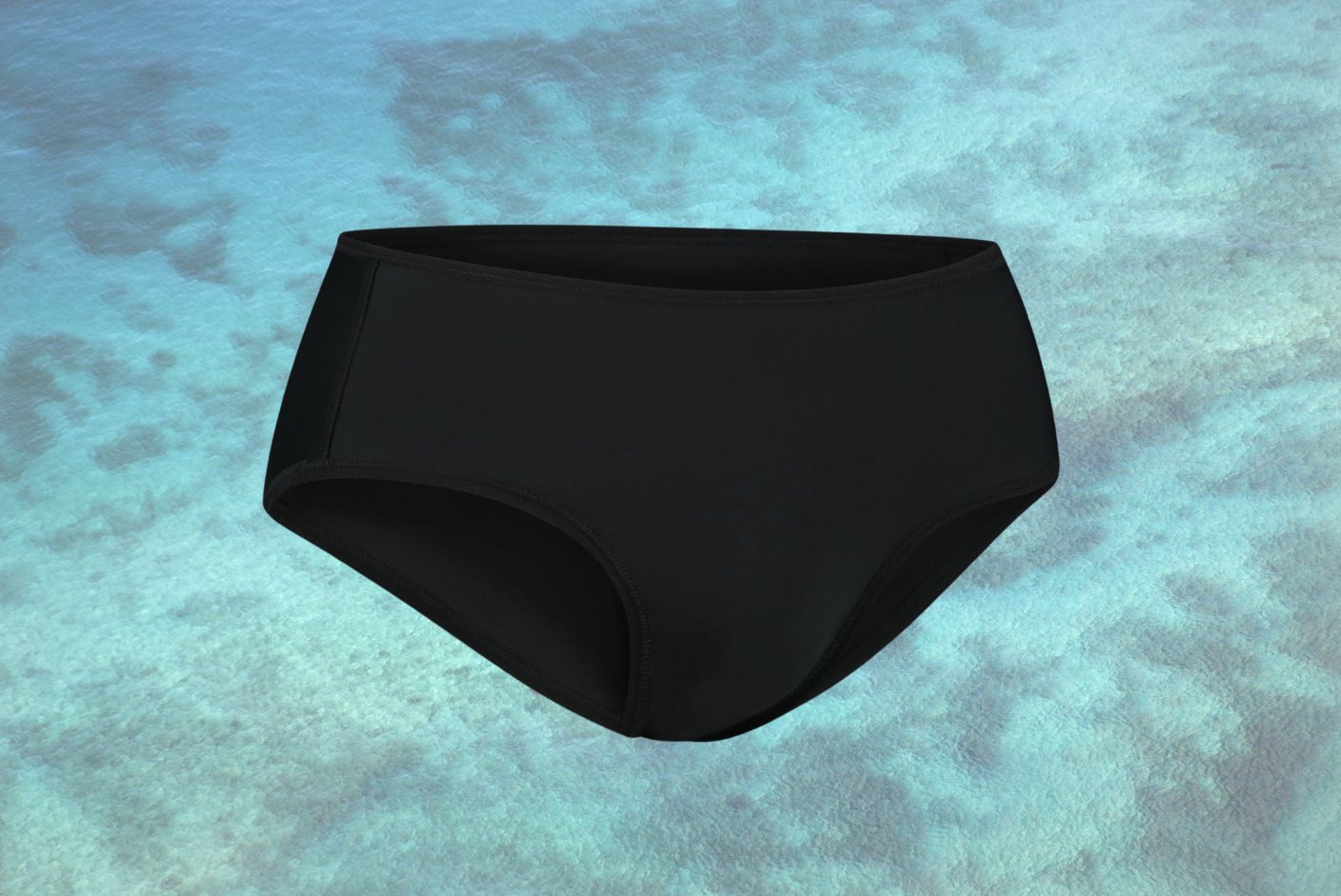Black bikini bottom