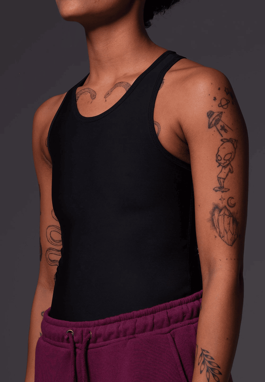 Long binder with cut-out back | extra strong