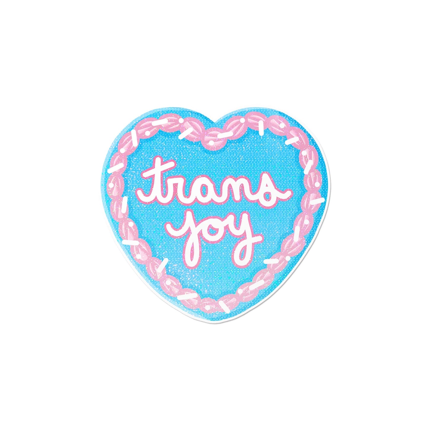 "Trans Joy" - holographic sticker