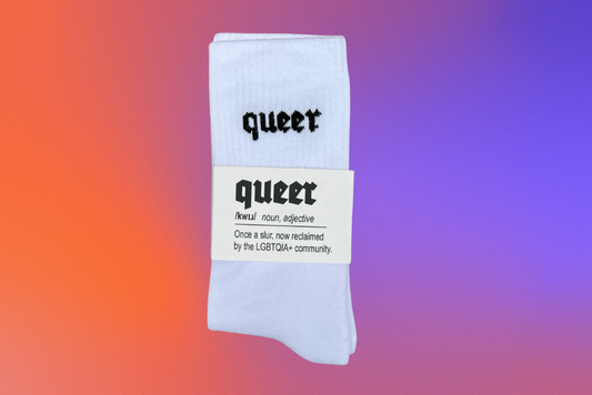 Queer ponožky bílá/černá | Keller Kreuzberg